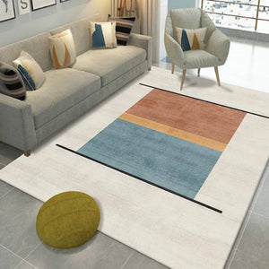 Alfombra Exclusiva Lavable en Lavadora para Living y Dormitorio, Microfibra, Plegable y con sistema Antideslizante Modelo Buco506