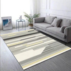 Alfombra moderna para living y dormitorio, lisas, antideslizante y de fácil limpieza, 100% poliéster. Modelo Buco56.